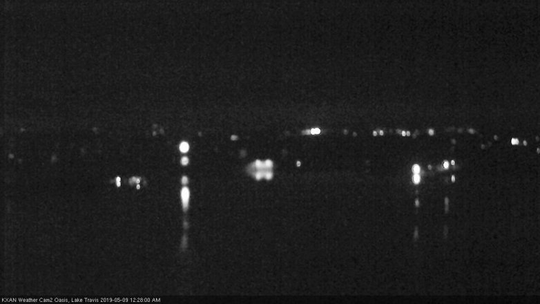 Lake Travis webcam, May 8, 2019 11:30 PM CT