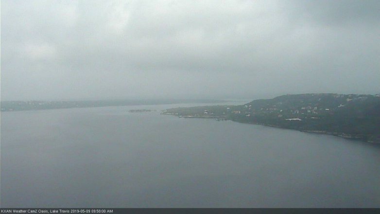 Lake Travis webcam, May 9, 2019 9:00 AM CT