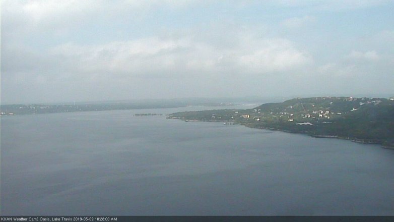 Lake Travis webcam, May 9, 2019 9:30 AM CT