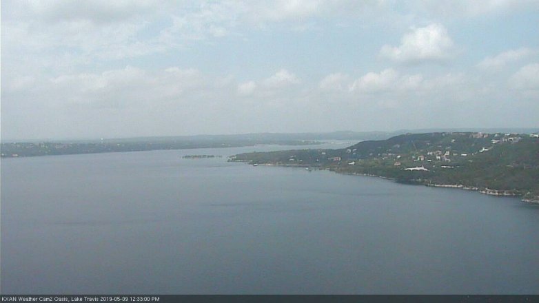 Lake Travis webcam, May 9, 2019 11:35 AM CT
