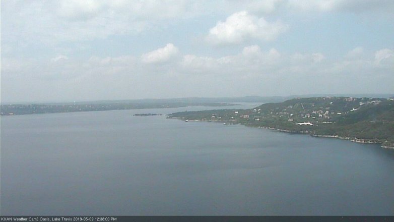 Lake Travis webcam, May 9, 2019 11:40 AM CT