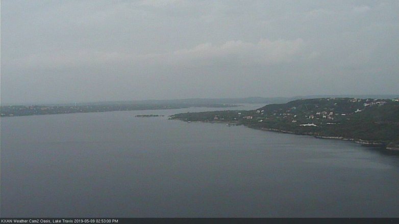 Lake Travis webcam, May 9, 2019 1:55 PM CT
