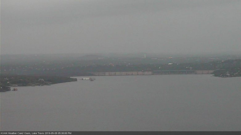 Lake Travis webcam, May 9, 2019 4:40 PM CT