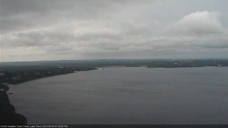 Lake Travis webcam, May 9, 2019 6:30 PM CT