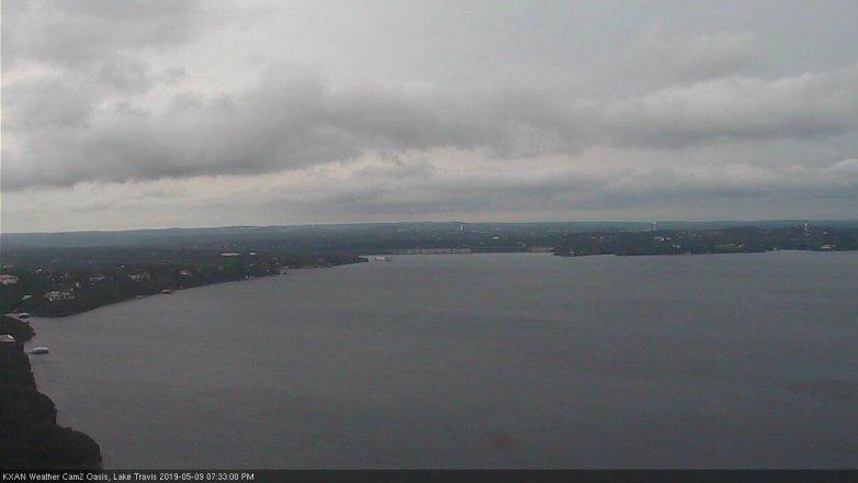 Lake Travis webcam, May 9, 2019 6:35 PM CT
