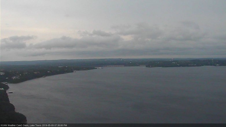 Lake Travis webcam, May 9, 2019 6:40 PM CT
