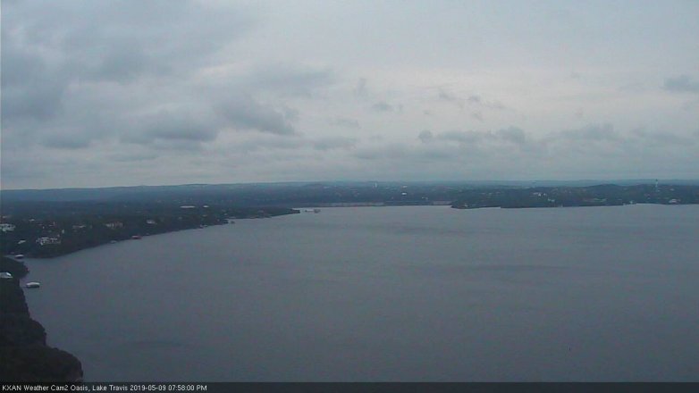 Lake Travis webcam, May 9, 2019 7:00 PM CT