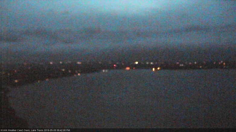 Lake Travis webcam, May 9, 2019 7:45 PM CT