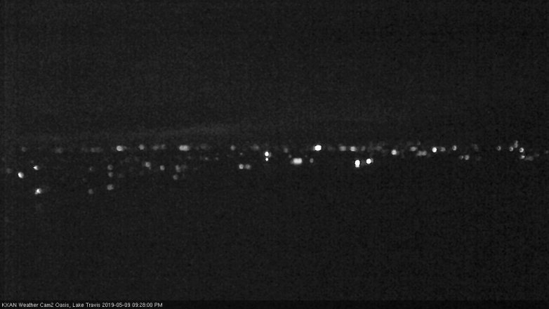 Lake Travis webcam, May 9, 2019 8:30 PM CT