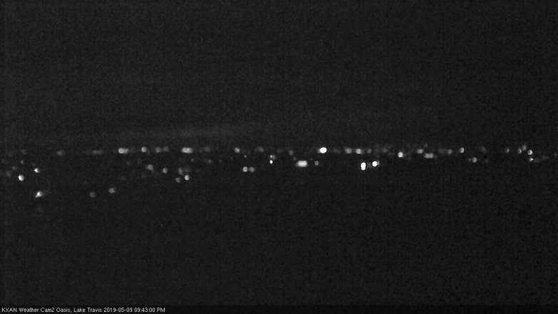 Lake Travis webcam, May 9, 2019 8:45 PM CT