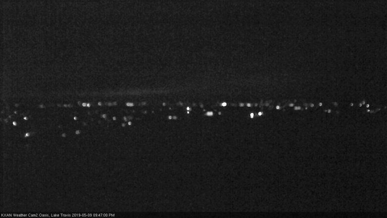 Lake Travis webcam, May 9, 2019 8:50 PM CT