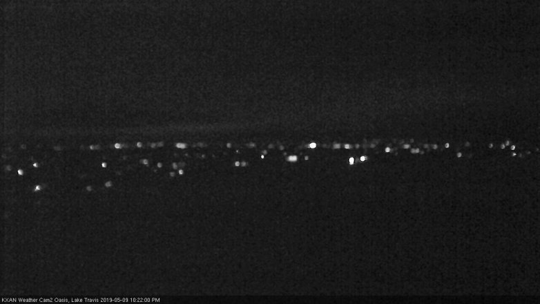 Lake Travis webcam, May 9, 2019 9:25 PM CT