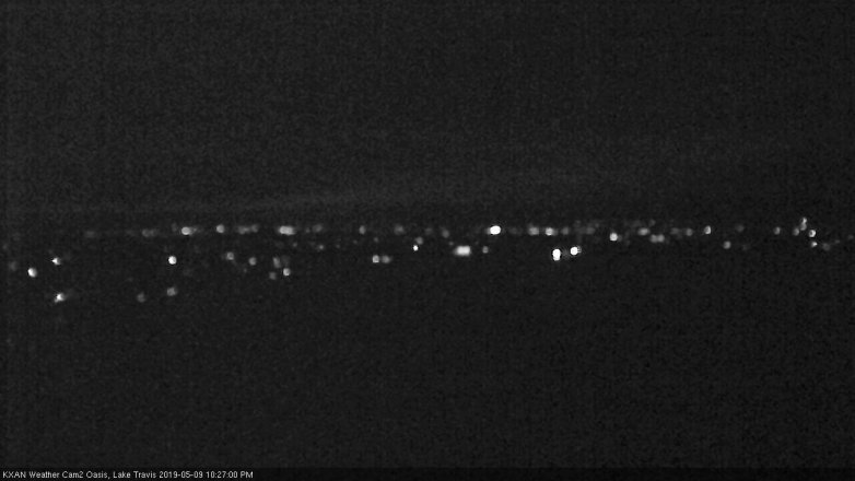 Lake Travis webcam, May 9, 2019 9:30 PM CT