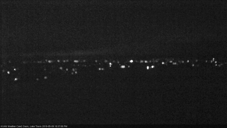 Lake Travis webcam, May 9, 2019 9:40 PM CT