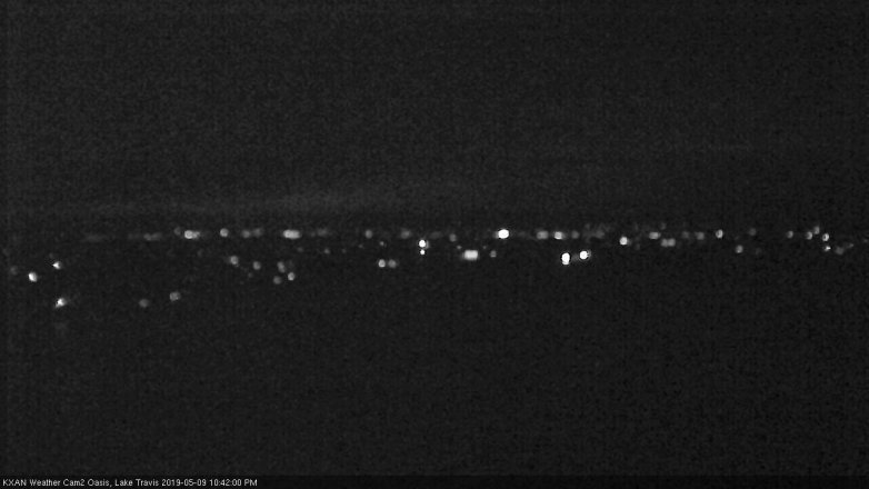 Lake Travis webcam, May 9, 2019 9:45 PM CT
