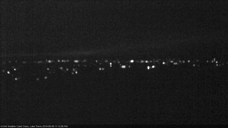 Lake Travis webcam, May 9, 2019 10:15 PM CT