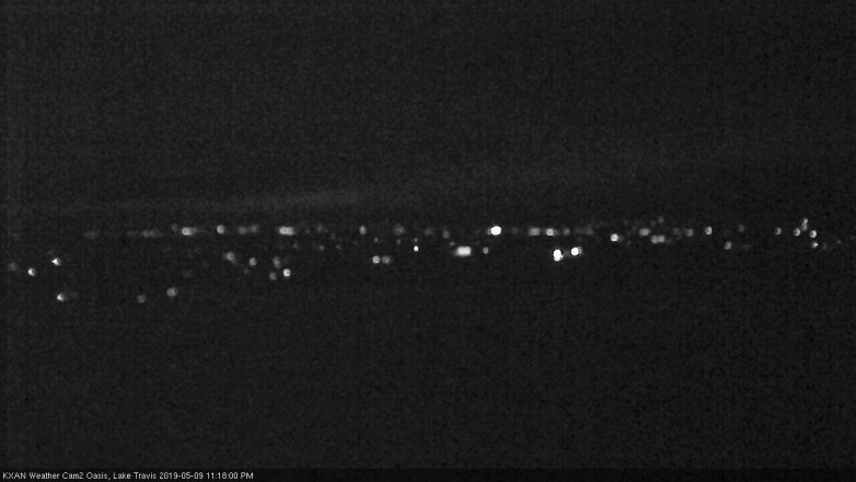 Lake Travis webcam, May 9, 2019 10:20 PM CT