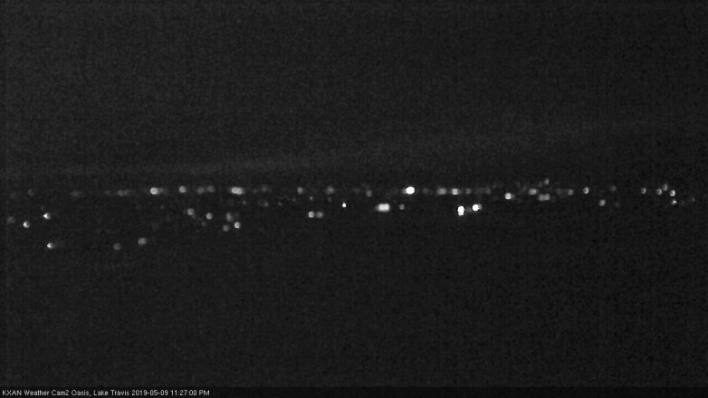 Lake Travis webcam, May 9, 2019 10:30 PM CT