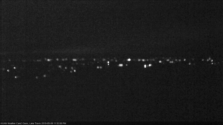 Lake Travis webcam, May 9, 2019 10:55 PM CT