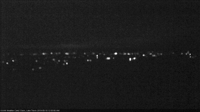 Lake Travis webcam, May 9, 2019 11:05 PM CT