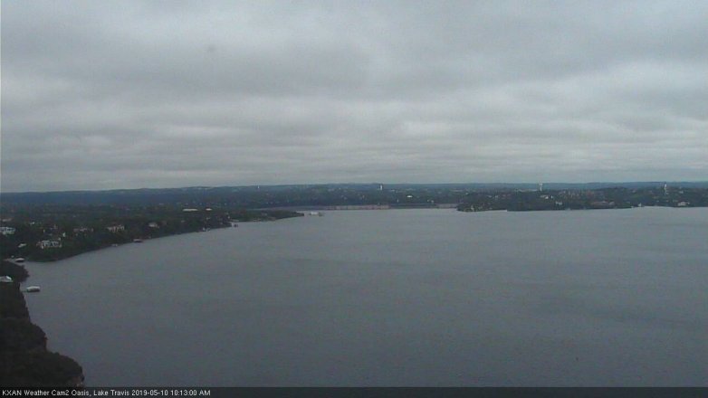 Lake Travis webcam, May 10, 2019 9:15 AM CT