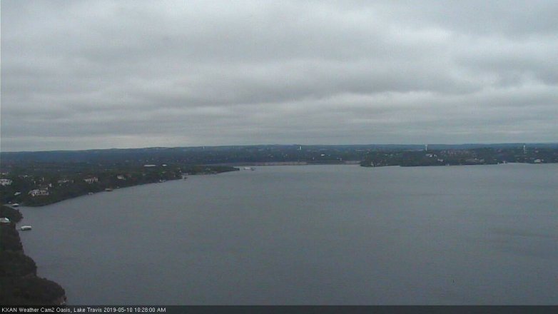 Lake Travis webcam, May 10, 2019 9:30 AM CT
