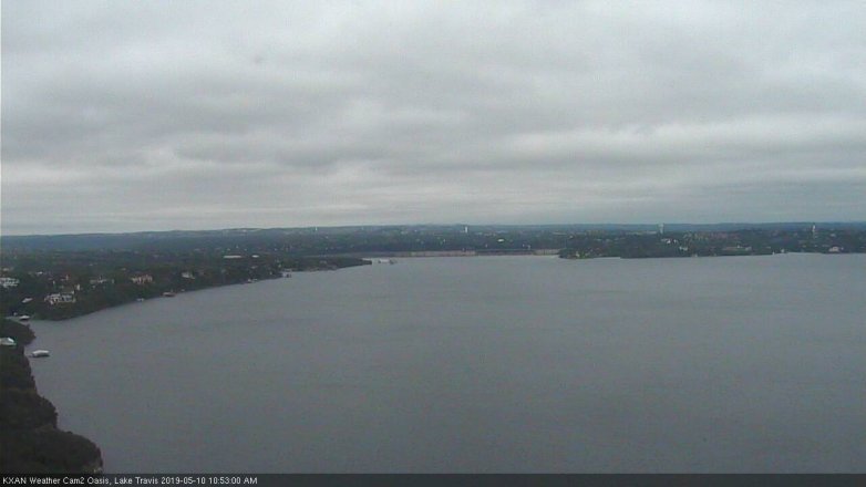 Lake Travis webcam, May 10, 2019 9:55 AM CT