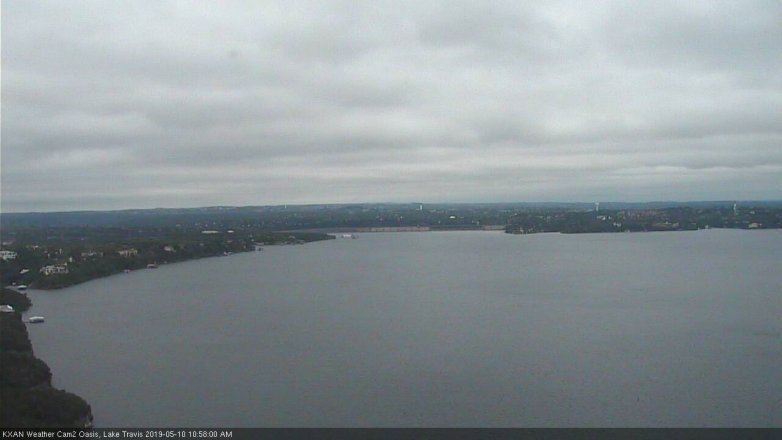 Lake Travis webcam, May 10, 2019 10:00 AM CT
