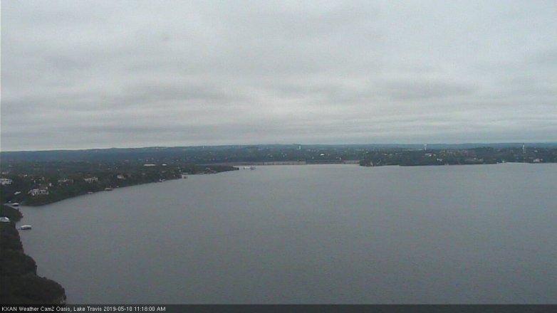 Lake Travis webcam, May 10, 2019 10:20 AM CT