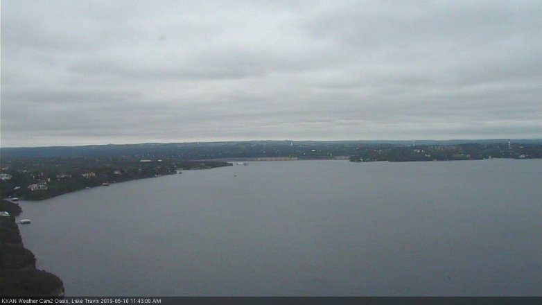 Lake Travis webcam, May 10, 2019 10:45 AM CT