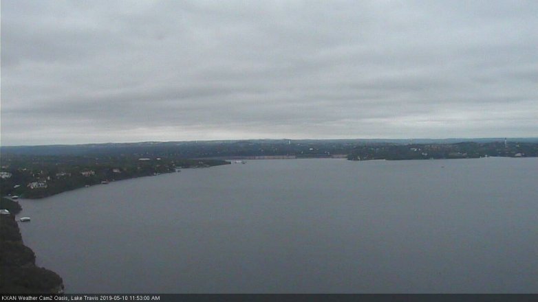 Lake Travis webcam, May 10, 2019 10:55 AM CT