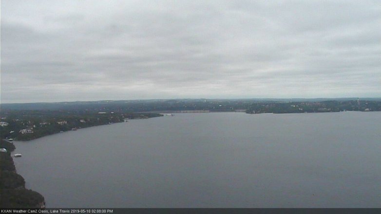 Lake Travis webcam, May 10, 2019 1:10 PM CT
