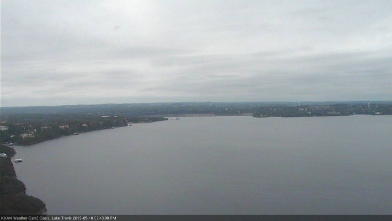 Lake Travis webcam, May 10, 2019 1:45 PM CT