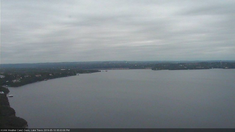 Lake Travis webcam, May 10, 2019 4:05 PM CT
