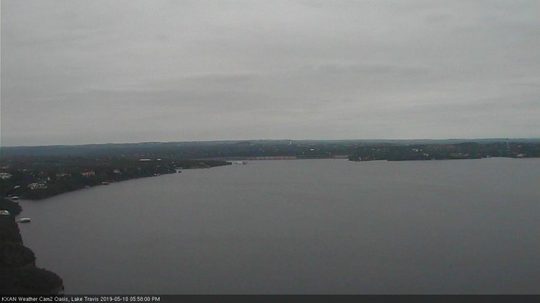 Lake Travis webcam, May 10, 2019 5:00 PM CT