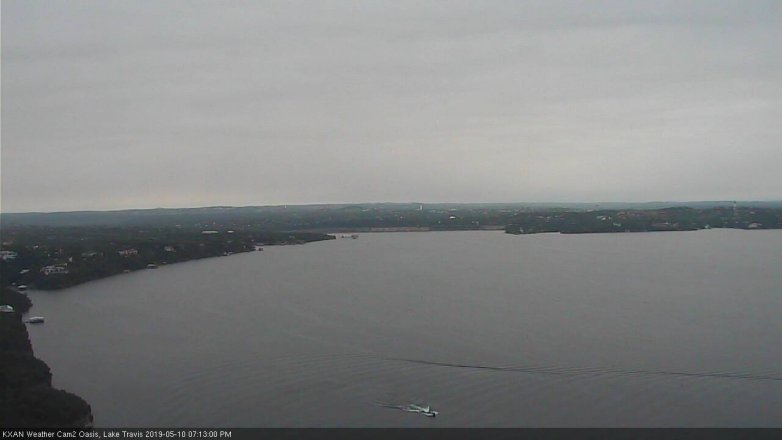 Lake Travis webcam, May 10, 2019 6:15 PM CT