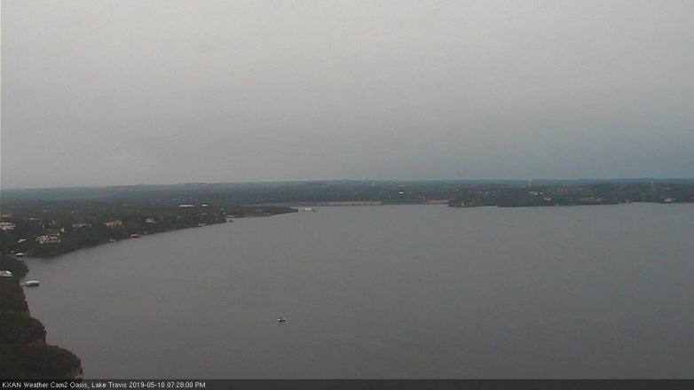 Lake Travis webcam, May 10, 2019 6:30 PM CT