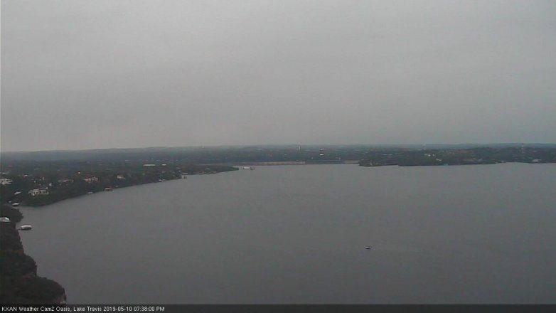 Lake Travis webcam, May 10, 2019 6:40 PM CT
