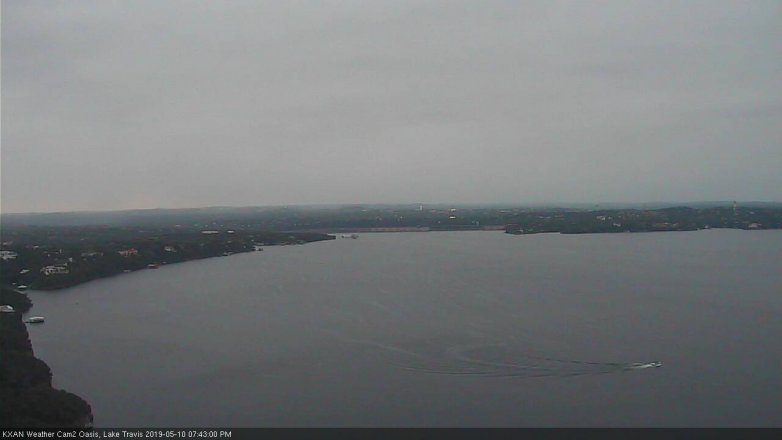 Lake Travis webcam, May 10, 2019 6:45 PM CT