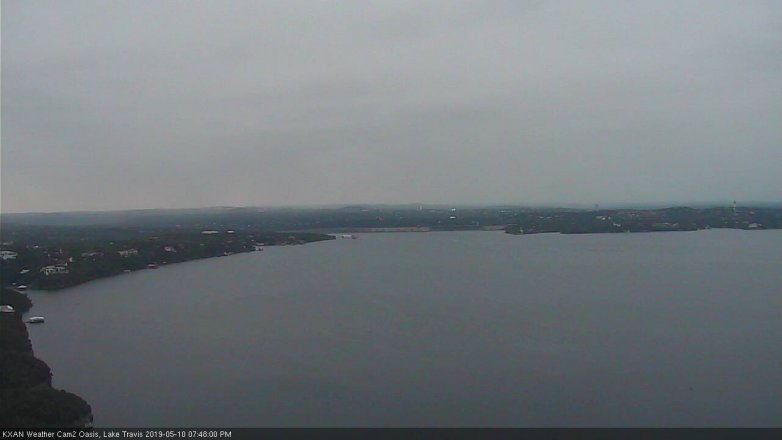 Lake Travis webcam, May 10, 2019 6:50 PM CT