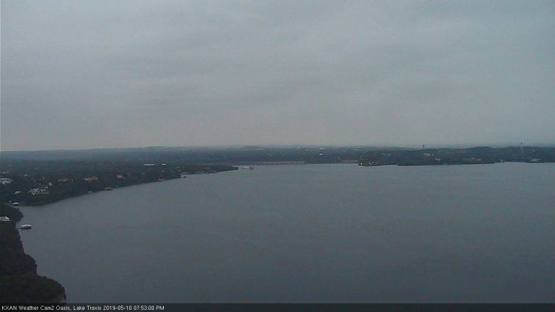 Lake Travis webcam, May 10, 2019 6:55 PM CT