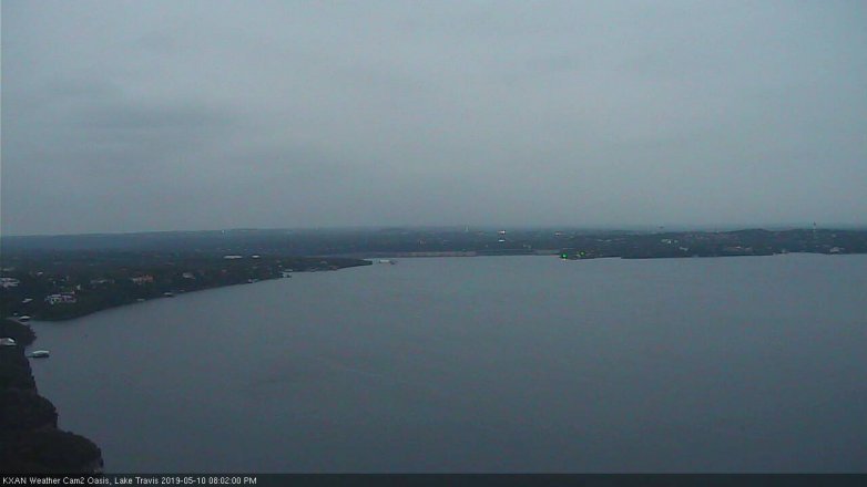Lake Travis webcam, May 10, 2019 7:05 PM CT