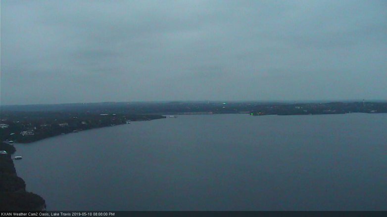 Lake Travis webcam, May 10, 2019 7:10 PM CT