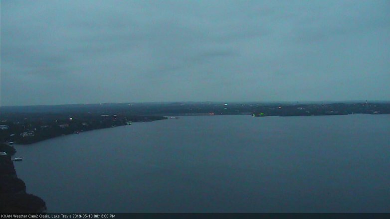 Lake Travis webcam, May 10, 2019 7:15 PM CT