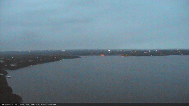 Lake Travis webcam, May 10, 2019 7:30 PM CT