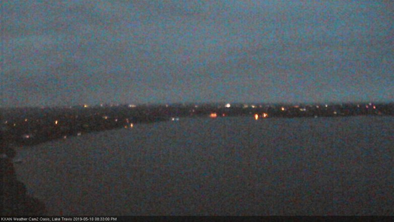 Lake Travis webcam, May 10, 2019 7:35 PM CT