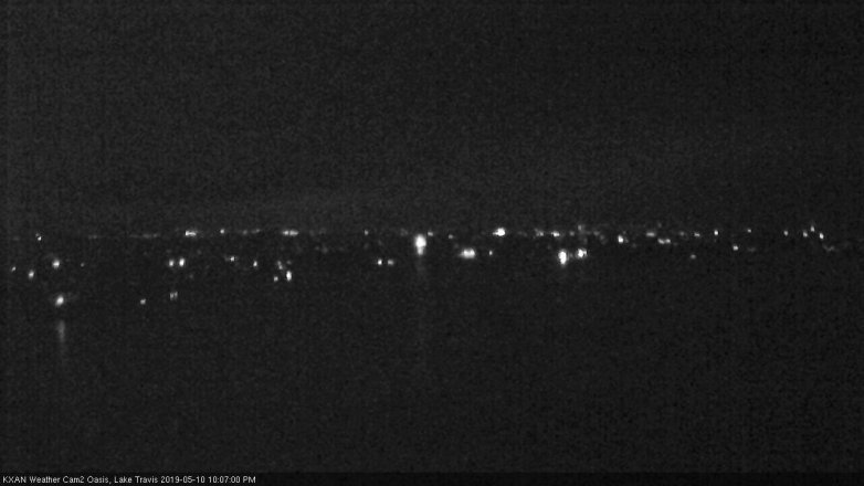 Lake Travis webcam, May 10, 2019 9:10 PM CT