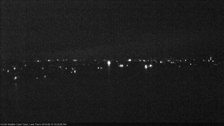 Lake Travis webcam, May 10, 2019 9:30 PM CT
