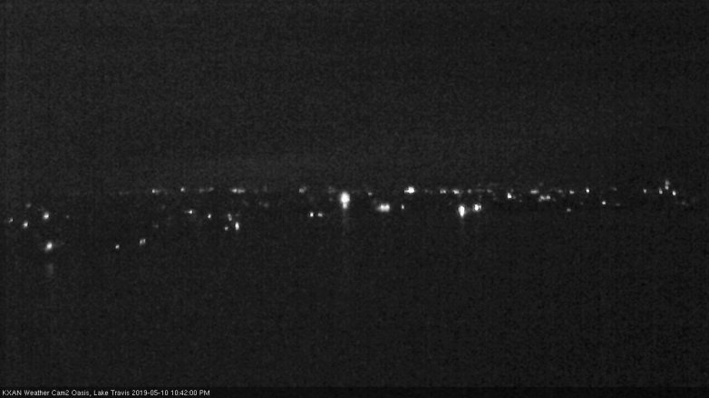 Lake Travis webcam, May 10, 2019 9:45 PM CT