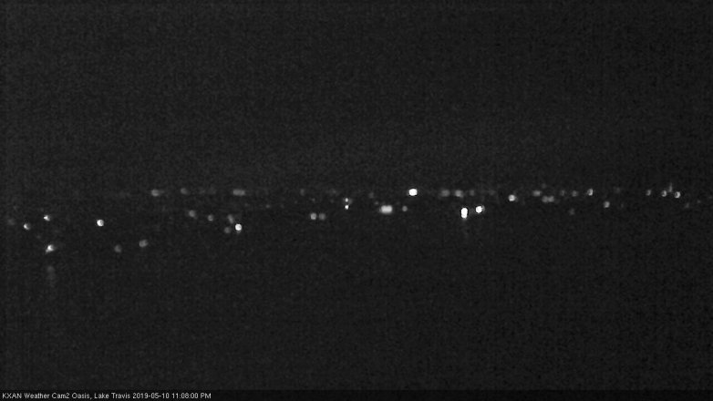 Lake Travis webcam, May 10, 2019 10:10 PM CT